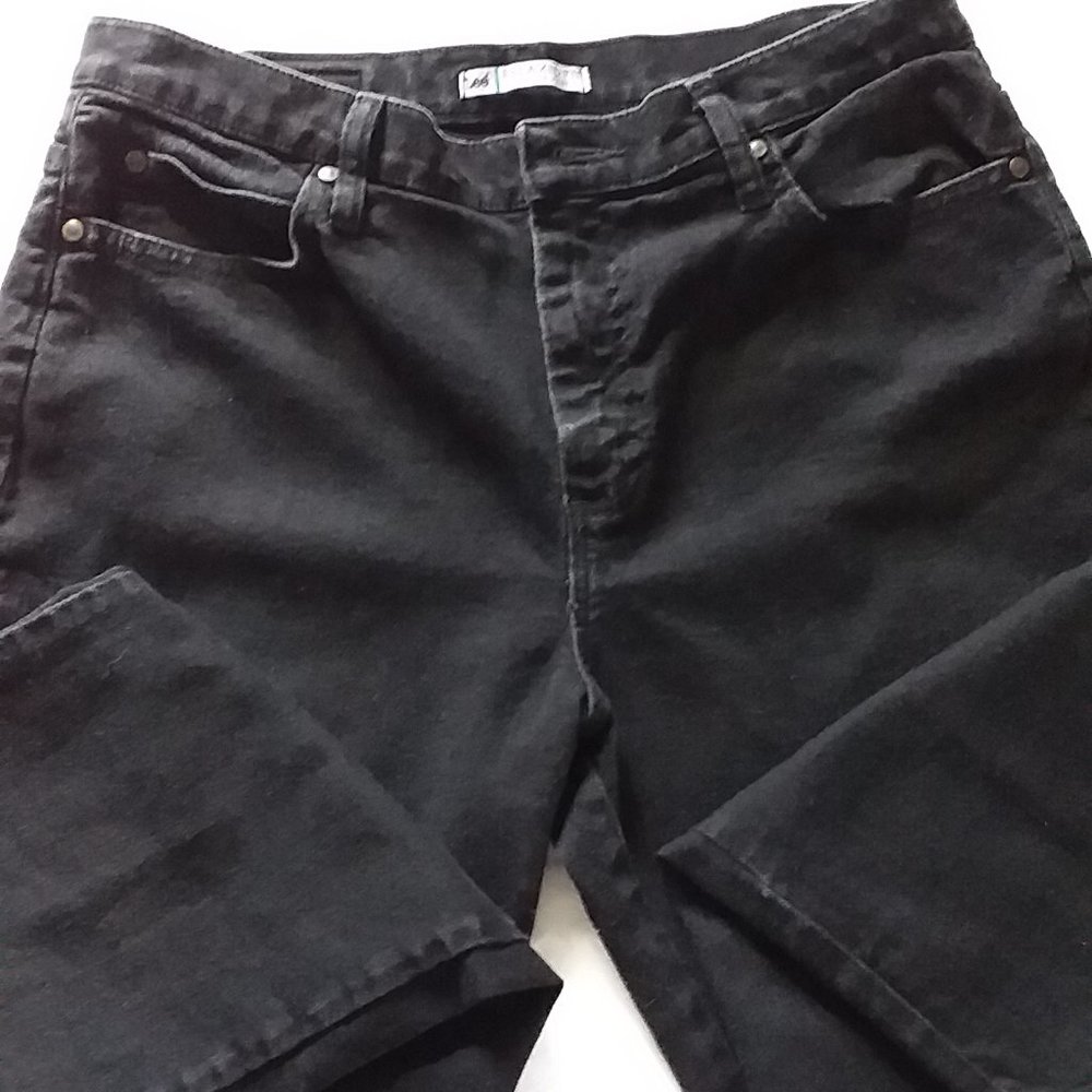 Lee Relax Fit 5 Pocket Black Jeans Sz 12Short
